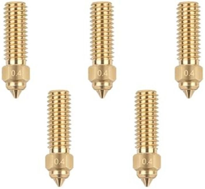 K1/K1 MAX-Düsen, Messingdüsen mit Verschleißfestigkeit, breite Anwendbarkeit für PLA/ABS/PETG//PEKK/PSU-3D-Drucker