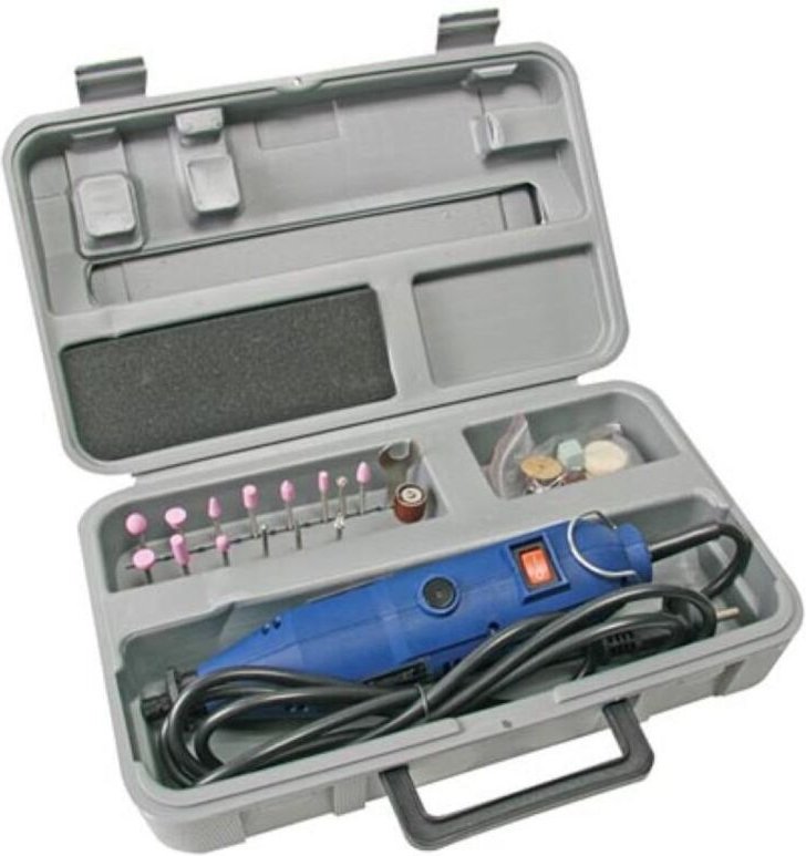 Elektrische präzisionsbohrmaschine und gravierset - 40-tlg.