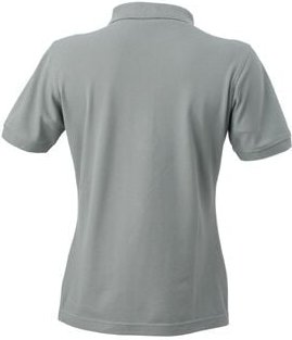 James&nicholson - jn Ladies Workwear Polo JN829 50%BW/50%PES, dark-grey, Größe m