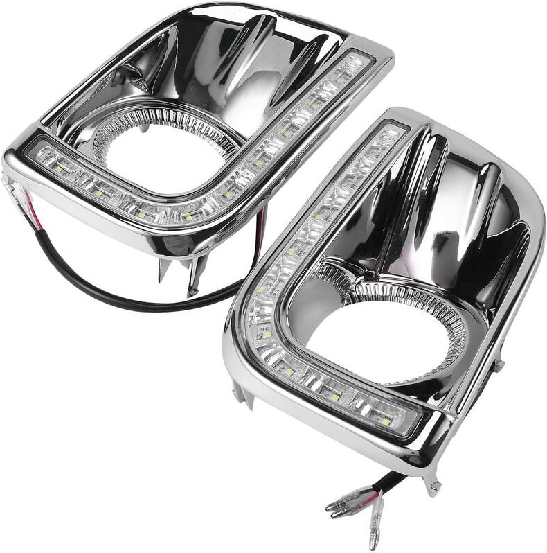 Für Prado 150 Fj150 Lc150 2010-2013 Land Cruiser Led Tagfahrlicht Drl Nebel Lampe Abdeckung Driv