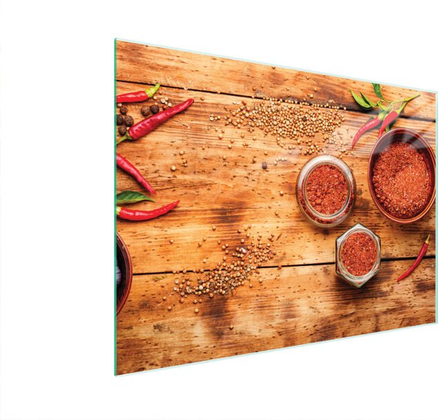 Glasschneidebrett 40x30 Chili