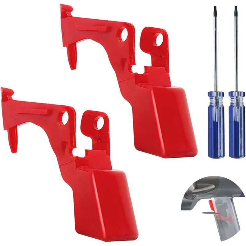 4-teiliger V10 V11-Auslöser für Dyson-Kit, verstärkter Auslöseknopf für Staubsauger, Auslöseschalterknopf mit 2 Schraube...