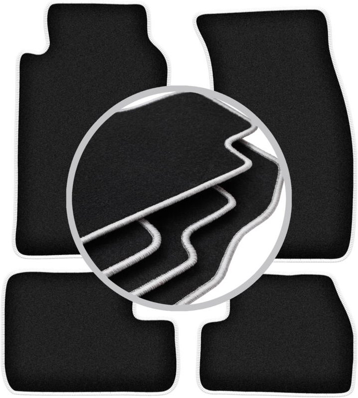 CARLUX-SILVER Autofußmatten für: Nissan 200SX Coupé (1988-2003)