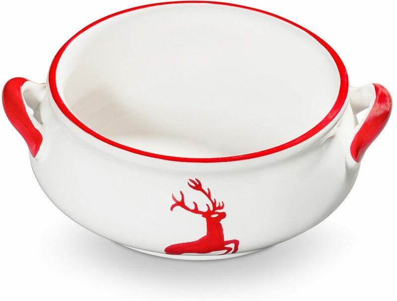 Thumbnail - Gmundner Keramik - Rubinroter Hirsch, Suppenschale (0,37L)