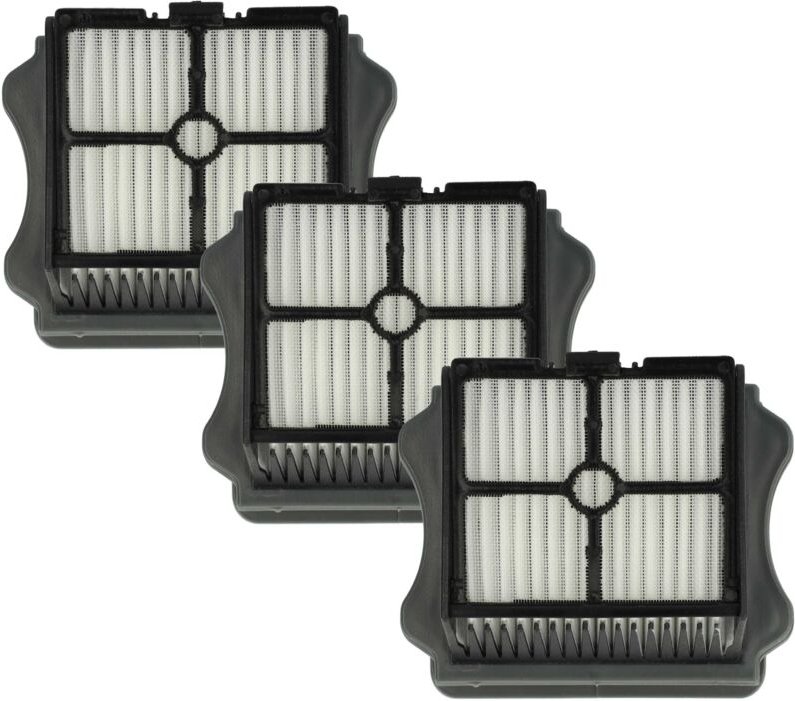 3x Flachfaltenfilter kompatibel mit Tineco iFloor3 Nass- und Trockensauger, Staubsauger - Filterelement - Vhbw