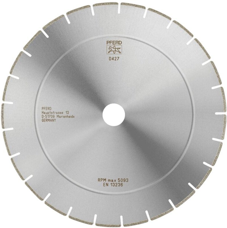 Pferd - Diamant-Trennscheibe D1A1R 300x2,5x30,0mm D427 (grob) segmentiert für gfk/cfk