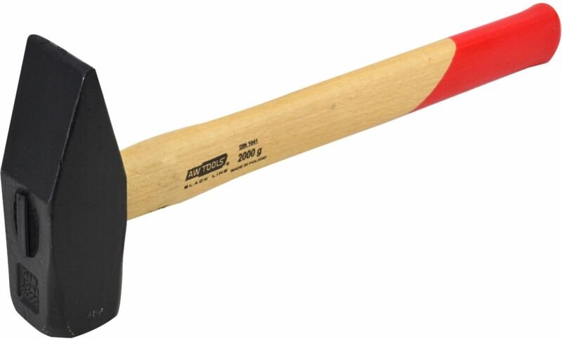 Awtools młotek ślusarski 2,0 kg trzonek drewniany schwarze Linie