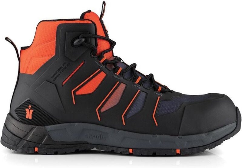 Sicherheitsstiefel "Glide", schwarz/orange Größe 42 (8)