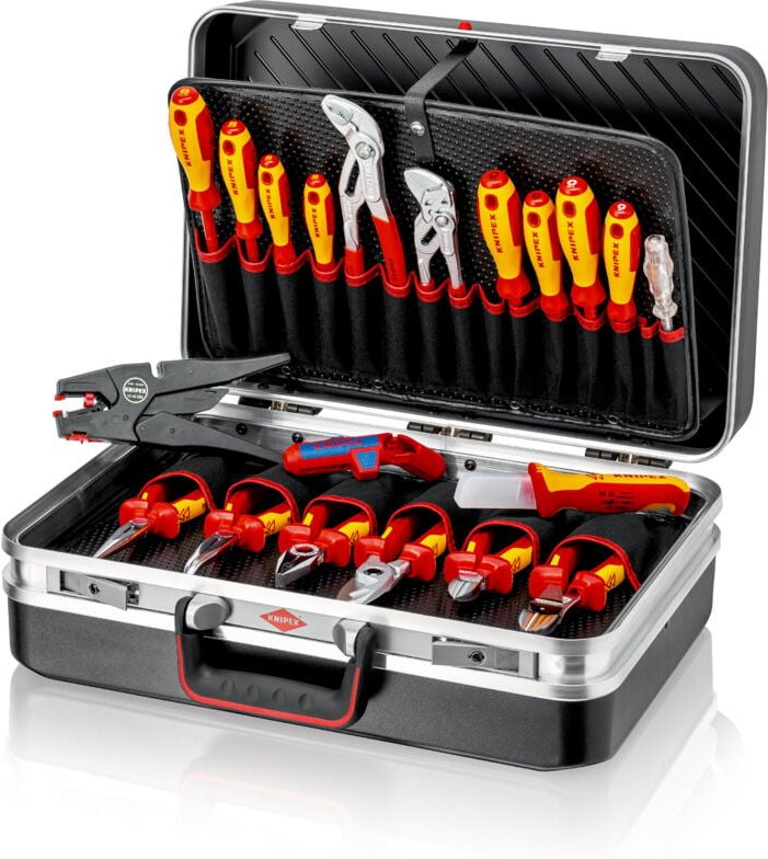 Thumbnail - Knipex - 00 21 20 Elektriker Werkzeugkoffer bestückt 20teilig (b x h x t) 480 x 175 x 370 mm