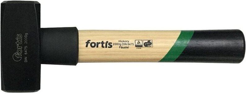 Fortis - Fäustel din 6475 Hickorystiel mit Stielschutz, 2000g