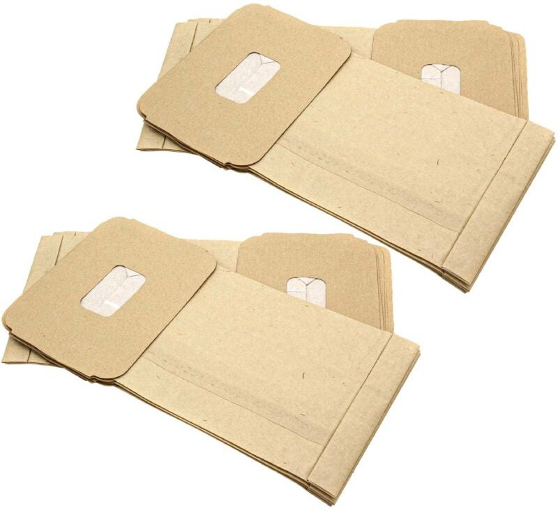 20x Staubbeutel kompatibel mit Lloyds 925/187, 821/373, 821/020 Staubsauger - 32cm x 17,5cm Sandfarben - Vhbw