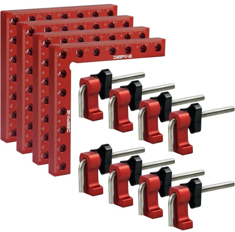 90-Grad-Positionierungsblock, rechtwinklige Befestigungsklemme aus Aluminiumlegierung, Holzbearbeitungswerkzeuge, für Bi...