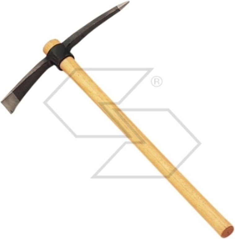 Spitzhacke Typ Extra mit poliertem Blatt und 100 cm langem poliertem Stiel