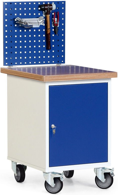 Thumbnail - Protaurus Werkstatt-Rollcontainer Schrank mit 35mm Multiplexplatte und Lochplatte