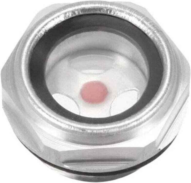 Flüssigkeitsölstandanzeiger, Schauglas, Luftkompressor-Anschluss, 1/2 PT Außengewinde, Aluminiumlegierungsstecker mit O-...