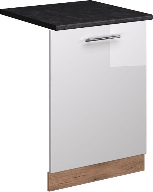 Thumbnail - Vicco - Geschirrspülblende Fame-Line, Weiß Hochglanz, 60 cm , ap Anthrazit