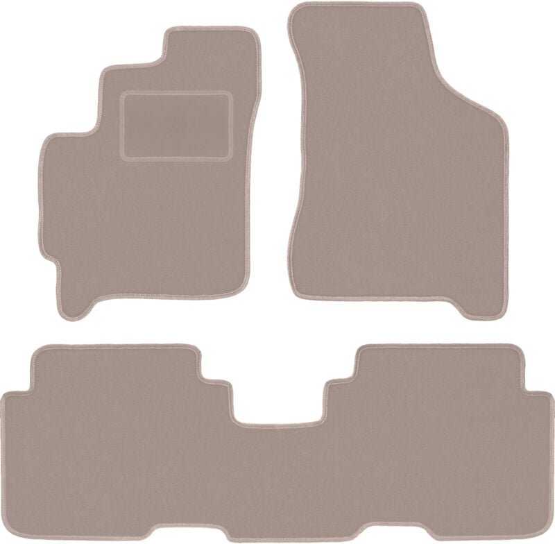 Thumbnail - Beige Veloursmatten für: Kia Carens I Minivan (1999-2006)