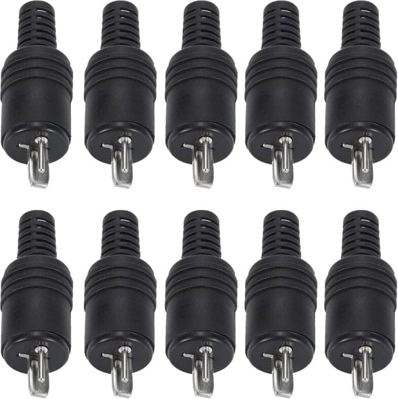 Lautsprecherstecker mit Schraubanschluss Gerade Schraubbar Knickschutz 2,2 mm Boxen Audio Adapter Kabelanschluss Lautspr...
