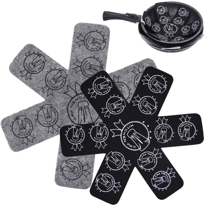 Protective spacer 2432 cm for kitchen utensils blackgrey