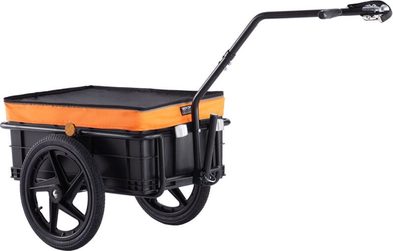 Mophorn - vevor Fahrradanhänger, 40 kg Tragkraft, Transportanhänger, faltbar und kompakt verstaubar, mit Universalkupplu...