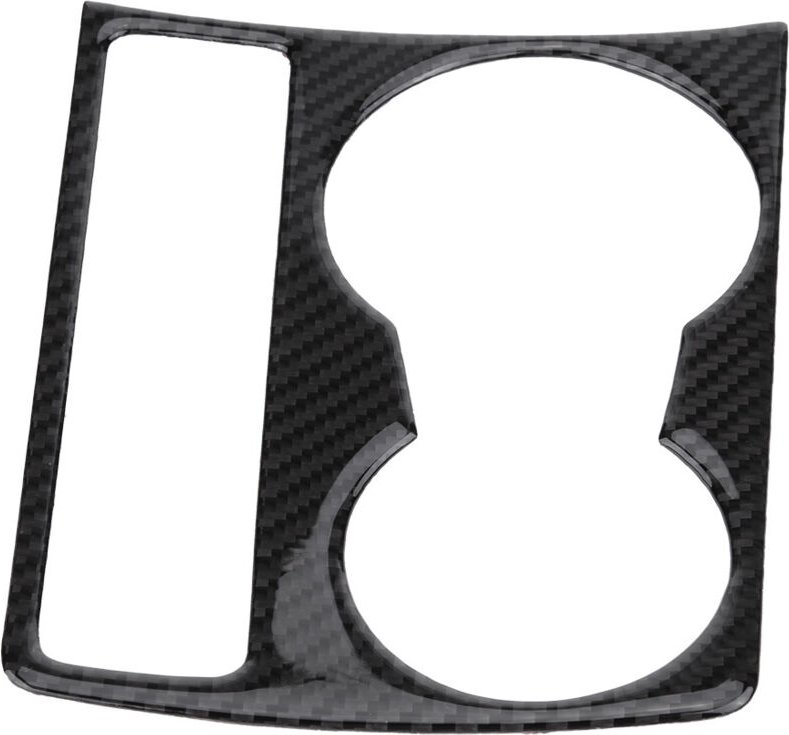 Auto Center Console Carbon Fiber Wasser Cup Holder Panel Trim Für Audi A4 B8 A5 2009-2015