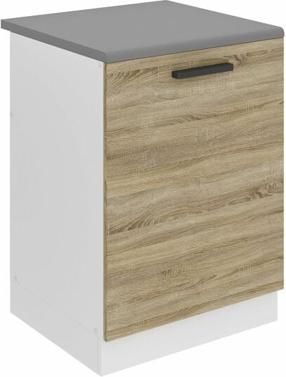 Unterschrank Küche, Spülenunterschrank 60 cm Breite. sdz Küchenunterschrank mit Arbeitsplatte. Spülenschrank mit 1 Tür, ...