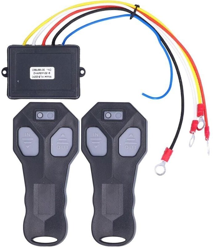 Kabellose Windenfernbedienung, 2 Stück 434 MHz kabellose Windenfernbedienung 12 v elektrischer Ersatz für universellen a...