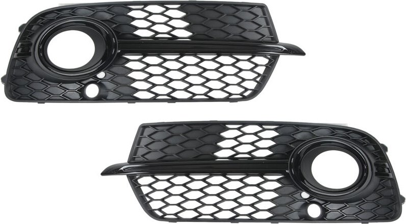 Thumbnail - 2PCS Nebelscheinwerfer-Netzabdeckung, glnzend schwarz, links und rechts, Ersatz für Q5 SQ5 2013-2017 - Eosnow