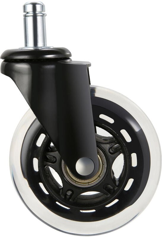 Mophorn - Bürostuhlrollen, 5er-Set, 7,6 cm (3 Zoll), robuste Lenkrollen für Hartholzböden und Teppiche, Tragkraft 59 kg,...