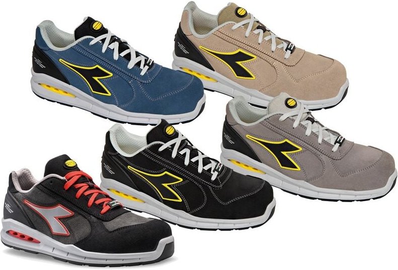 Diadora Run Net Airbox Geox Low S3 SRC Arbeitsschuhe - 46 EU - Grau