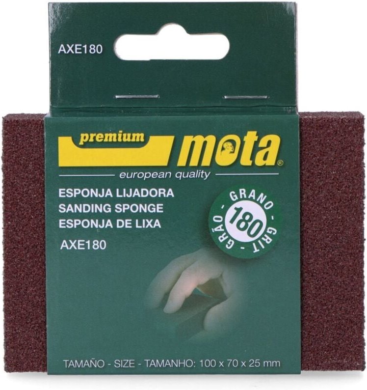 EDM - Aluminiumoxid-Schwamm-Schleifpapier 180 Körnung Axe180 mota