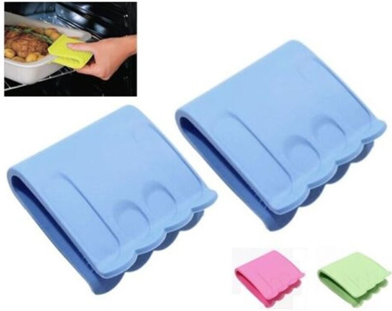 Trade Shop Traesio - Trade Shop - farbiger silikonhalter griffhandschuh ofen küche kochen verbrühschutz -