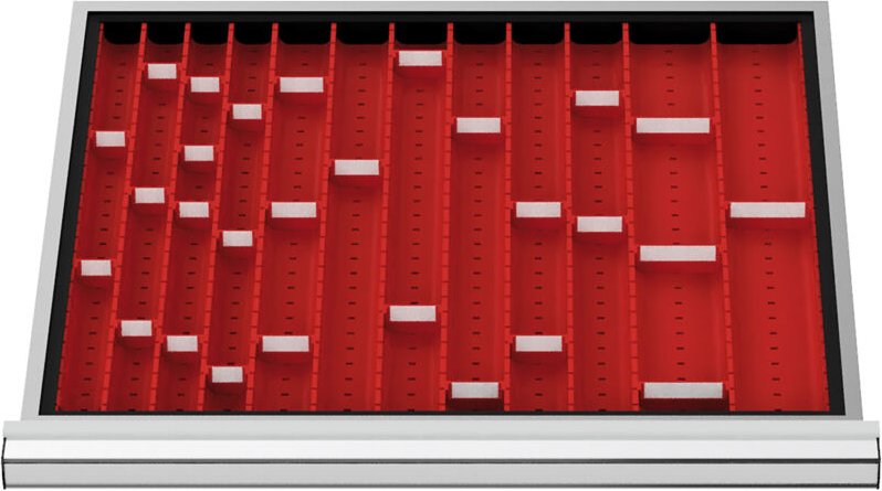 Schubladeneinteilung Muldenplatten blh 50 mm Innenmaß 600x450 mm 3 mp - Stier