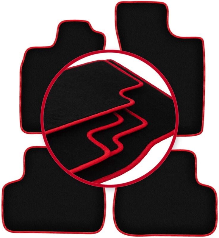 CARLUX-RED Autofußmatten für: Renault Twingo I Fließheck (1993-2006)