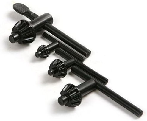 Memkey - 4-teiliger Bohrfutterschlüssel für elektrisches Bohrmaschinen-Spannwerkzeug [Bohrfutterdurchmesser: 20 mm/10 mm...