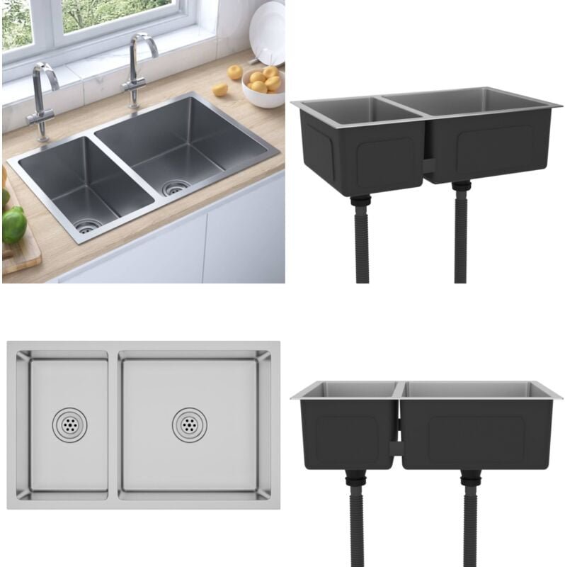 Küchenspüle Edelstahl - Küchenspüle - Küchenspülen - Home & Living - Silber