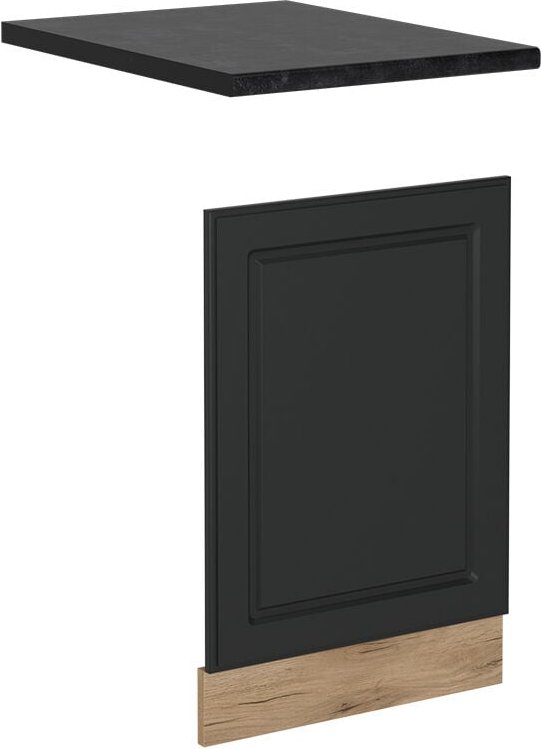 Vicco - Geschirrspülblende R-Line, Anthrazit Landhaus, 45 cm , ap Anthrazit