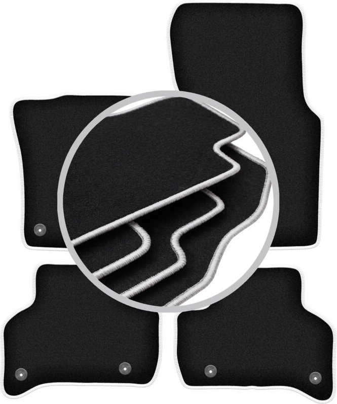 CARLUX-SILVER Autofußmatten für: Jaguar XE Limousine (2015-)