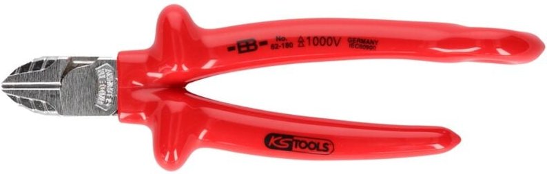 Ks Tools 1000V Seitenschneider mit Sicherungsöse für Sicherheitsleine