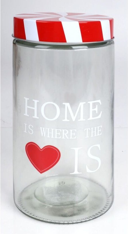 6x Weihnachtliches Vorratsglas 1,7L mit Metalldeckel, zum Einmachen und Einwecken von Gurken, Vorratsgefäß zum Frischhal...