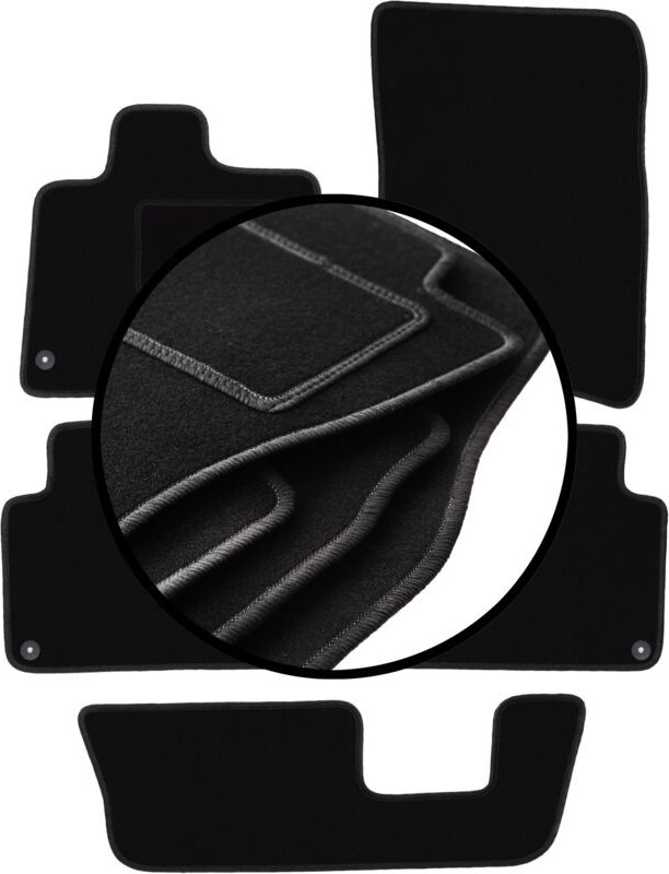 Komplettset Veloursmatten für: Audi Q7 I 4L SUV (2005-2015)