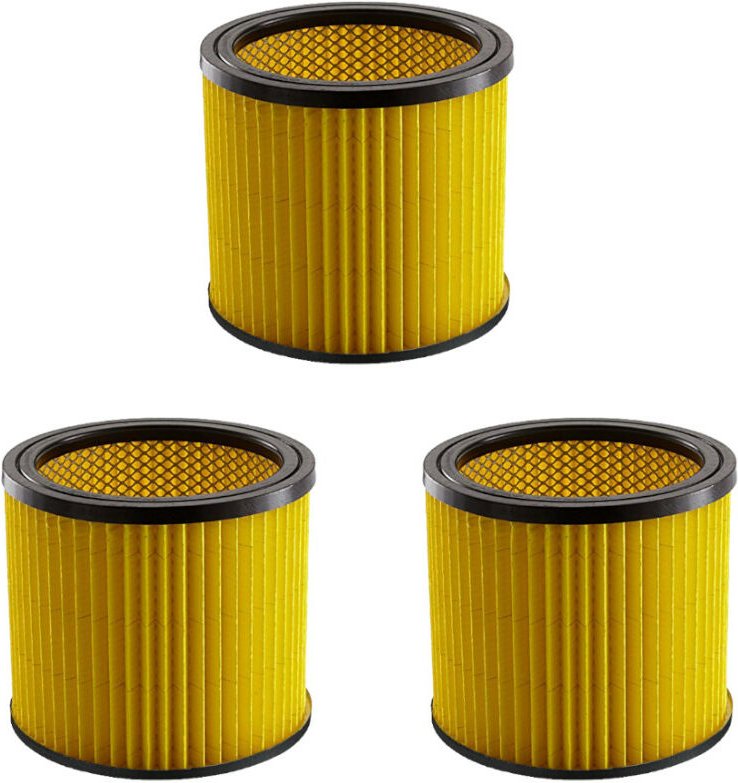 3x Trade-shop Rundfilter Lamellenfilter Patronenfilter Luftfilter kompatibel mit Einhell te-vc 1925 sa te-vc 2230 sa te-...