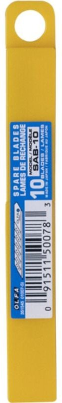 Olfa - sab -10 - Packung mit 10 hackbaren Blättern 9 mm Silberschnittwinkel