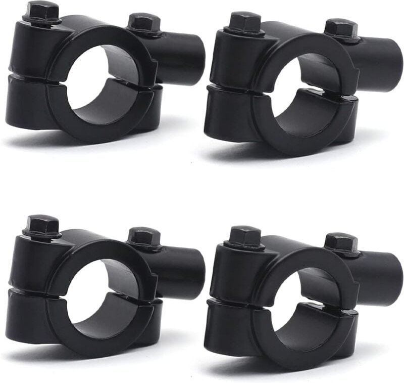 Thumbnail - 4 Stück Motorrad-Spiegelhalterung, universelle 10 mm Motorrad-Lenker-Spiegelhalterung, Fahrrad-Spiegelhalterungs-Clip-Ad...