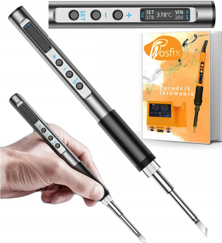 Thumbnail - Rosfix NanoPro NP65W Präzisionslötkolben mit integrierter T12 65W USB-OLED-Heizung