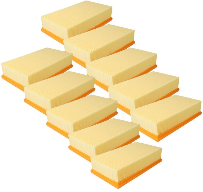 10x Flachfaltenfilter Ersatz für Kärcher 6.904-206.0, 6.904-176.0, 6.904-190.0, 6.904-287.0, 6.904-360.0, 6.907-012-0, 6...