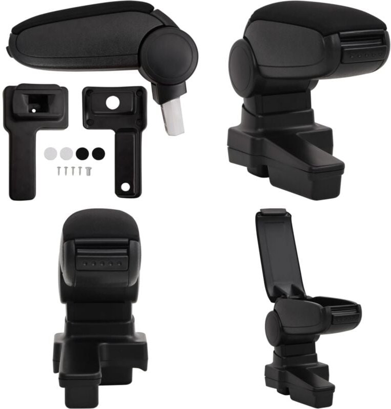 Vidaxl - Auto-Armlehne Schwarz 14,5x32x(27-46) cm abs - Auto Armlehne - Auto Armlehnen - Home & Living - Schwarz