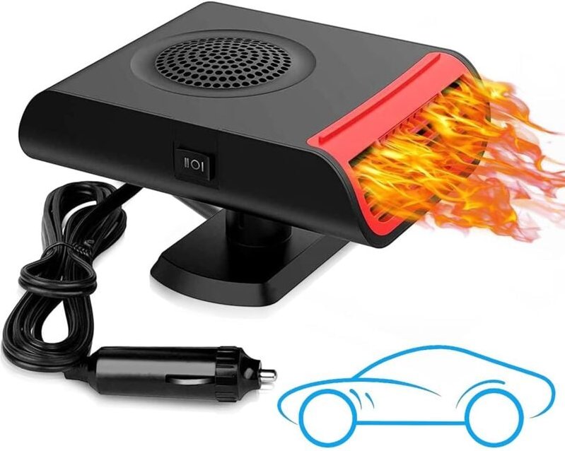 Thumbnail - Tragbare Autoheizung, 2-in-1-Schnellheizung für Autos, 12 v, 150 w, Zigarettenanzünder-Heizeinsatz, Überhitzungsschutz, ...