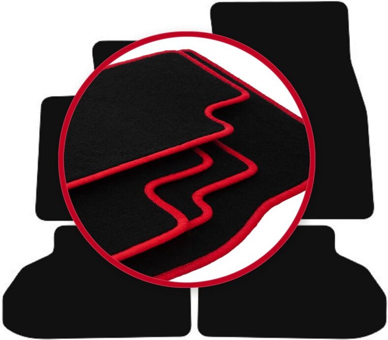 CARLUX-RED Autofußmatten für: BMW X6 F16 SUV (2014-2020)
