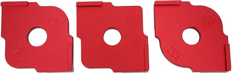 3-teiliges Halbkreis-Positionierungswerkzeug für die Holzbearbeitung, schnelles Eckenradius-Schneidwerkzeug mumu